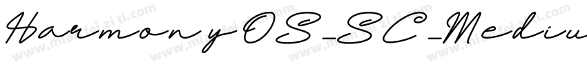 Harmony OS_SC_Medium字体转换